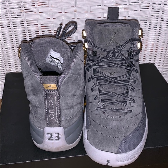 Air Jordan 12 Retro BG (Grey Wolfs) - Picture 2 of 4
